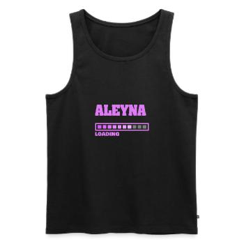 Baby Aleyna - Men's Premium Organic Tank Top - black - Front - AI Model Male 178 light (178cm)