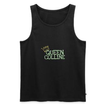 Prénom Colline - Débardeur bio Premium Homme - noir - Devant - AI Model Male 178 light (178cm)