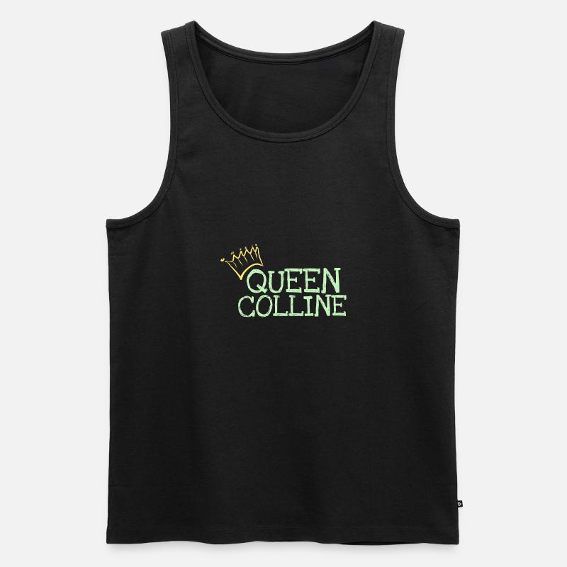 Vorname Colline - Männer Premium Bio Tank Top - Schwarz