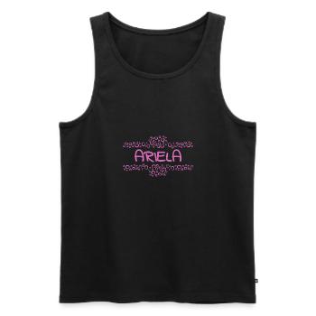 Ariela - Débardeur bio Premium Homme - noir - Devant - Michal (187cm)