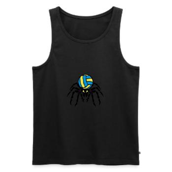volleyball waterpolo araignee spider spi - Débardeur bio Premium Homme - noir - Devant - Michal (187cm)