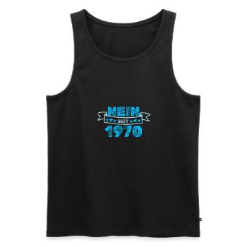 1970 - Männer Premium Bio Tank Top - Schwarz - Vorne - Michal (187cm)