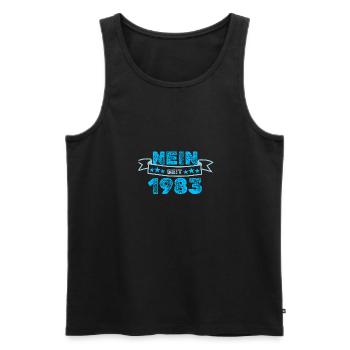 1983 - Männer Premium Bio Tank Top - Schwarz - Vorne - Michal (187cm)