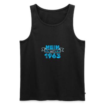 Niemals 1963 - Männer Premium Bio Tank Top - Schwarz - Vorne - AI Model Male 178 light (178cm)