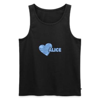 Mama Alice - Men's Premium Organic Tank Top - black - Front - AI Model Male 178 light (178cm)