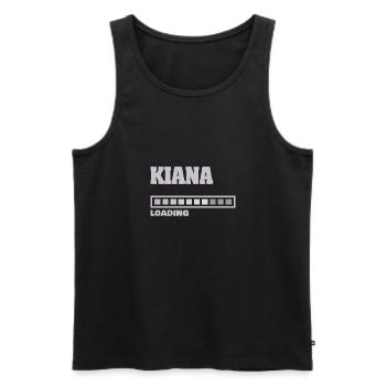 Cadeau pour Kiana - Débardeur bio Premium Homme - noir - Devant - Michal (187cm)