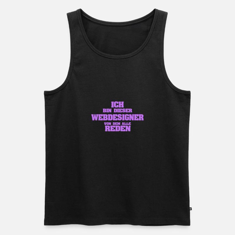 Webdesigner - Männer Premium Bio Tank Top - Schwarz