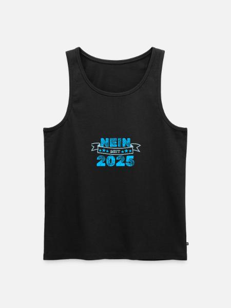 Dagegen 2025 - Männer Premium Bio Tank Top - Schwarz