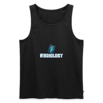 Radiology Squad Rad Tech Radiographer Technician - Men's Premium Organic Tank Top - black - Front - AI Model Male 178 light (178cm)