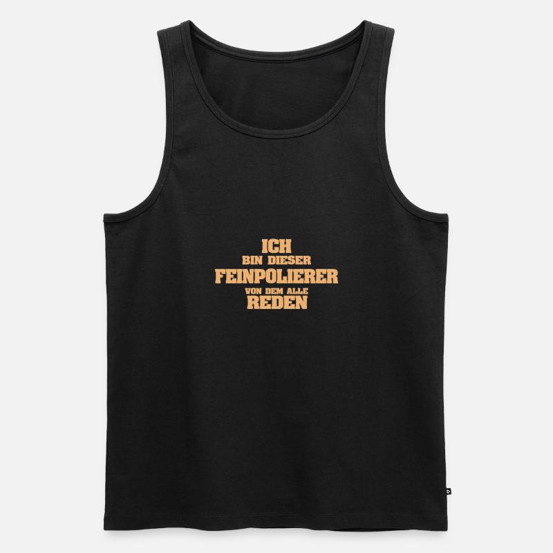Feinpolierer als Beruf - Männer Premium Bio Tank Top - Schwarz