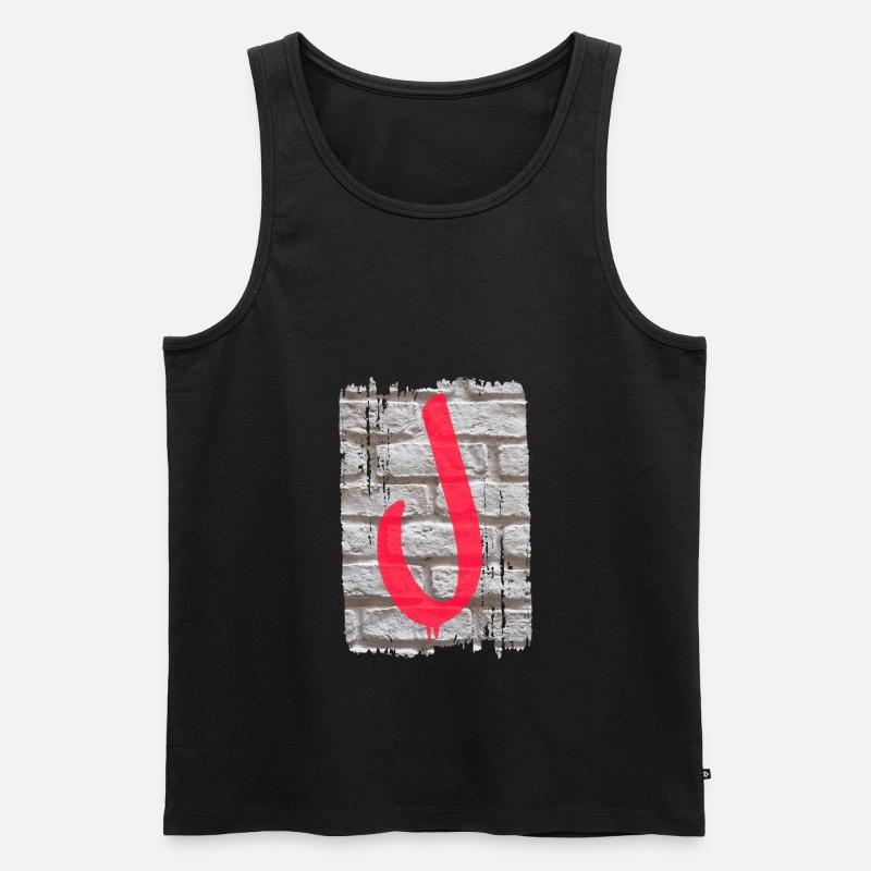 mauer j - Männer Premium Bio Tank Top - Schwarz