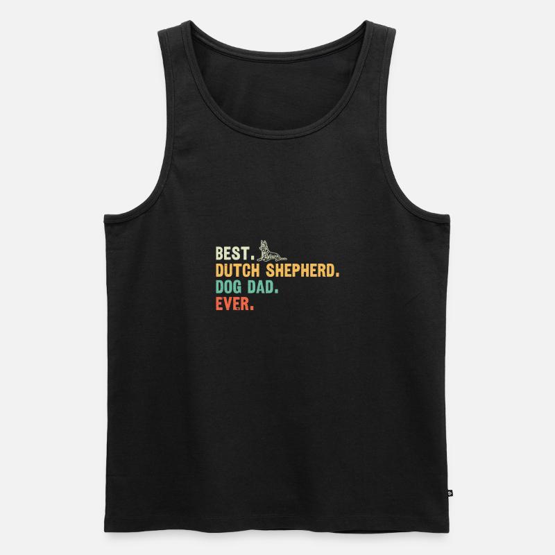 Holländischer Schäferhund Dutch Shepherd - Männer Premium Bio Tank Top - Schwarz