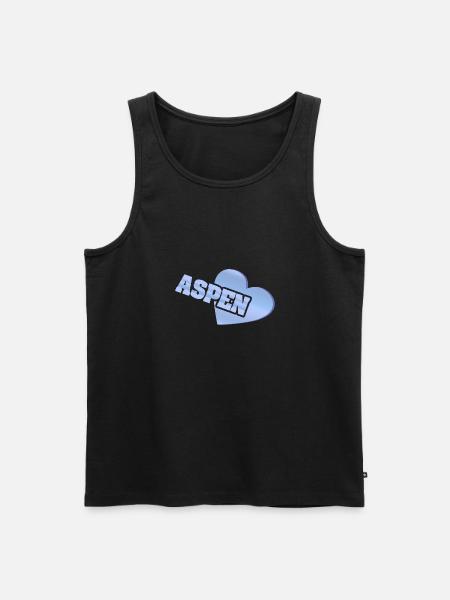 Love Aspen - Men's Premium Organic Tank Top - black