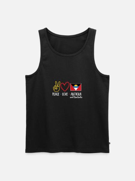 Drapeau d’Antigua-et-Barbuda - Débardeur bio Premium Homme - noir