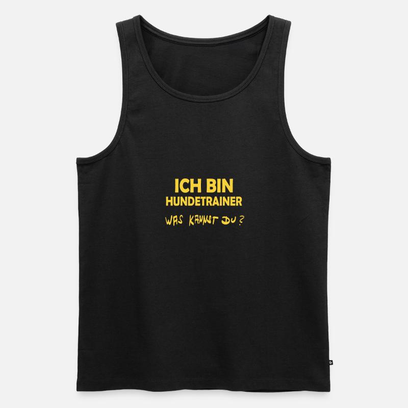 Beruf Hundetrainer - Männer Premium Bio Tank Top - Schwarz