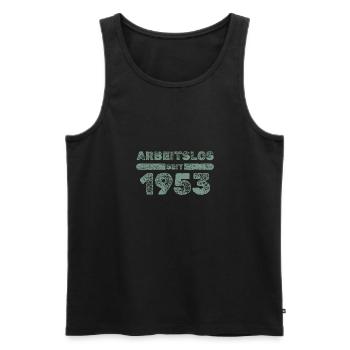 Arbeitslos 1953 - Männer Premium Bio Tank Top - Schwarz - Vorne - Michal (187cm)