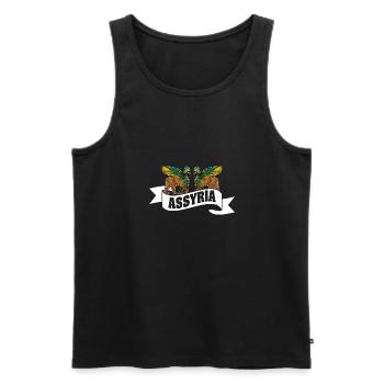 Assyria Sumerian Lamassu Babylon Sumer Antique - Men's Premium Organic Tank Top - black - Front - AI Model Male 178 light (178cm)
