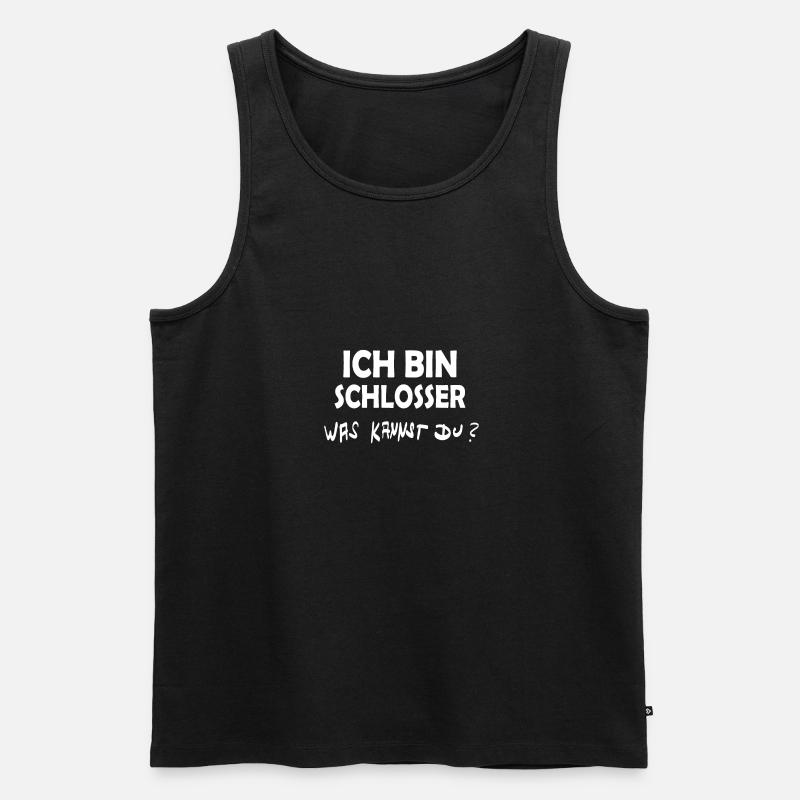 Schlosser als Beruf - Männer Premium Bio Tank Top - Schwarz