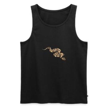 Ball Python Snake King Python - Men's Premium Organic Tank Top - black - Front - AI Model Male 178 light (178cm)