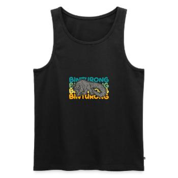 Tierwelt Binturong Polynesien Natur Bärenkatze - Männer Premium Bio Tank Top - Schwarz - Vorne - Michal (187cm)