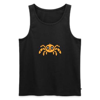 Spinne - Männer Premium Bio Tank Top - Schwarz - Vorne - AI Model Male 178 light (178cm)