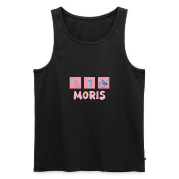 Pacifier Moris - Men's Premium Organic Tank Top - black - Front - AI Model Male 178 light (178cm)