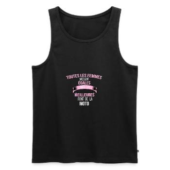 Moto cadeau humour - Débardeur bio Premium Homme - noir - Devant - Michal (187cm)