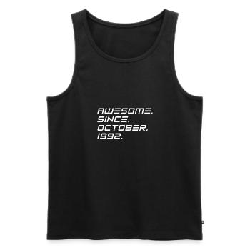 October 1992 - 30th birthday gift. Legend. - Men's Premium Organic Tank Top - black - Front - Michal (187cm)