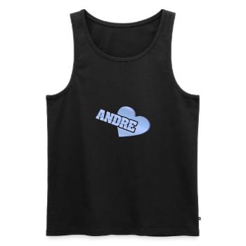 Gold Andre - Männer Premium Bio Tank Top - Schwarz - Vorne - AI Model Male 178 light (178cm)