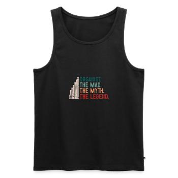 Organist: Organist, Church Organist, Organ - Men's Premium Organic Tank Top - black - Front - Michal (187cm)