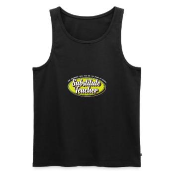 Teacher Assistant Substitute Teacher School - Männer Premium Bio Tank Top - Schwarz - Vorne - AI Model Male 178 light (178cm)