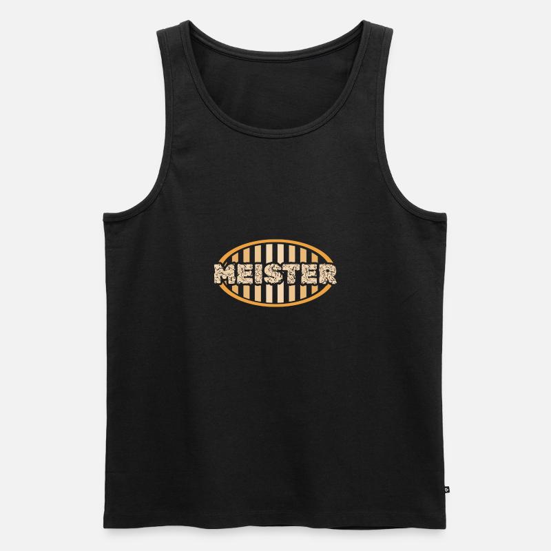 Meister - Männer Premium Bio Tank Top - Schwarz