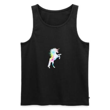 unicorn queens princess born glitter shine - Männer Premium Bio Tank Top - Schwarz - Vorne - Michal (187cm)