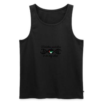 love my dns dna land country Palestine palestina - Men's Premium Organic Tank Top - black - Front - AI Model Male 178 light (178cm)