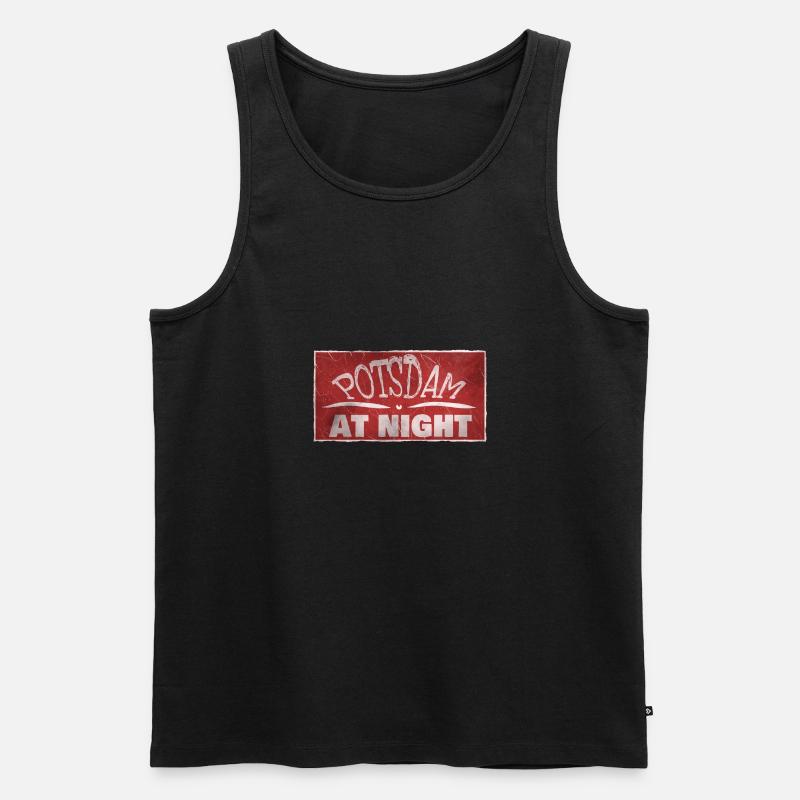 Potsdam - Männer Premium Bio Tank Top - Schwarz