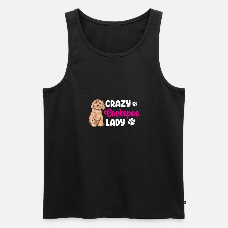 Cockapoo Hund - Männer Premium Bio Tank Top - Schwarz