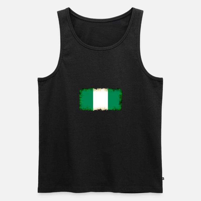 Geschenk für Nigeria - Männer Premium Bio Tank Top - Schwarz