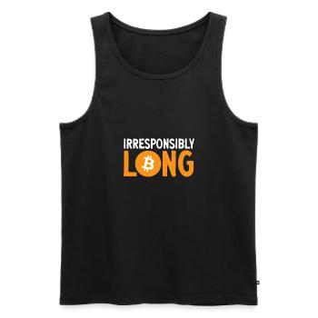 Bitcoin Kryptowährung BTC Crypto Trader - Männer Premium Bio Tank Top - Schwarz - Vorne - AI Model Male 178 light (178cm)