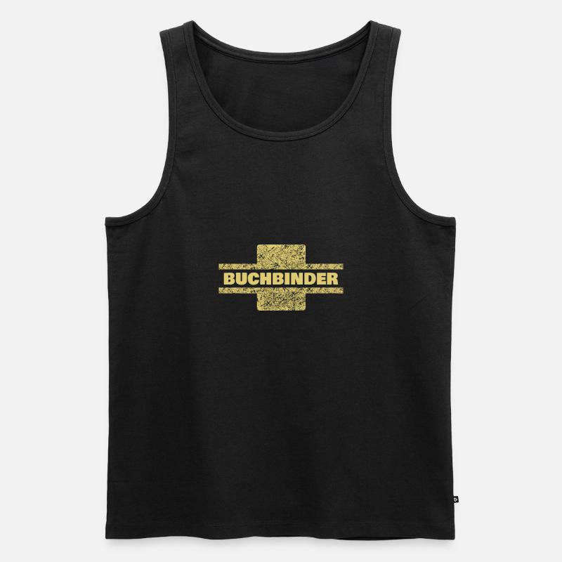 Beruf Buchbinder - Männer Premium Bio Tank Top - Schwarz