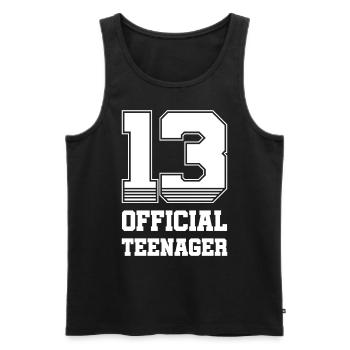 Teenager Jugendlicher 13. Geburtstag - Männer Premium Bio Tank Top - Schwarz - Vorne - Michal (187cm)