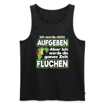 Laufen Joggen Jogging Marathon - Männer Premium Bio Tank Top - Schwarz - Vorne - Michal (187cm)