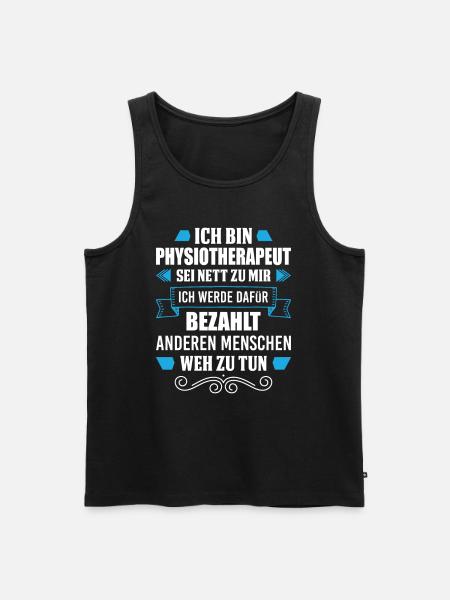 Physiotherapeut Physio - Männer Premium Bio Tank Top - Schwarz