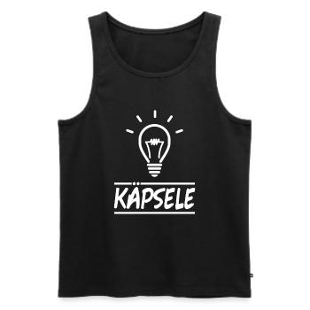 Käpsele Swabian Swabians - Men's Premium Organic Tank Top - black - Front - AI Model Male 178 light (178cm)