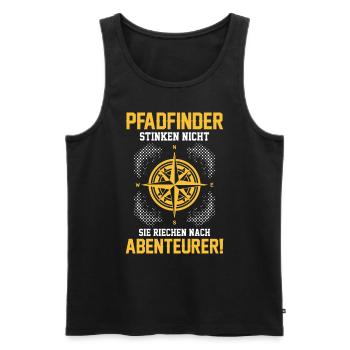 Scout - Men's Premium Organic Tank Top - black - Front - AI Model Male 178 light (178cm)