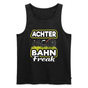 Achterbahn Freizeitpark - Männer Premium Bio Tank Top - Schwarz - Vorne - Michal (187cm)