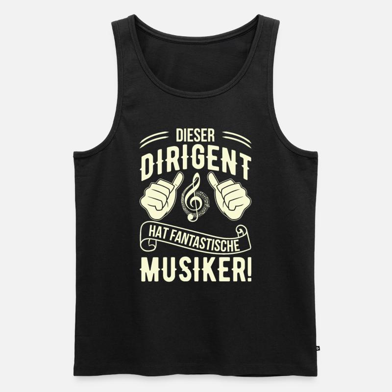 Dirigent - Männer Premium Bio Tank Top - Schwarz