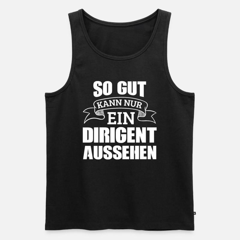 Dirigent Dirigenten - Männer Premium Bio Tank Top - Schwarz