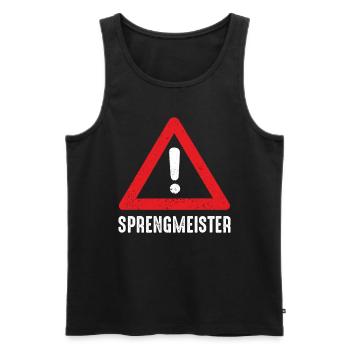 Sprengmeister Pyrotechnik Pyrotechniker - Männer Premium Bio Tank Top - Schwarz - Vorne - Michal (187cm)