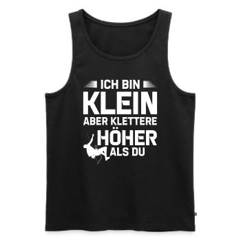 Klettern Kletterer Bouldern - Männer Premium Bio Tank Top - Schwarz - Vorne - Michal (187cm)
