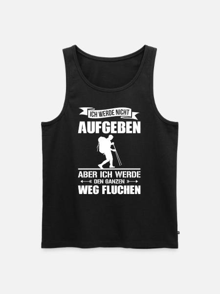Wandern Bergsteiger - Männer Premium Bio Tank Top - Schwarz